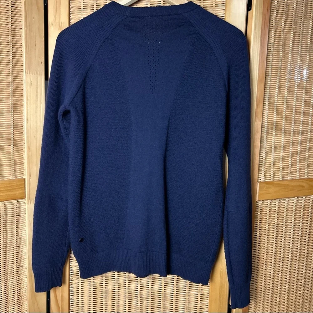 Lululemon Women’s Navy Blue Simply Wool Sweater size s